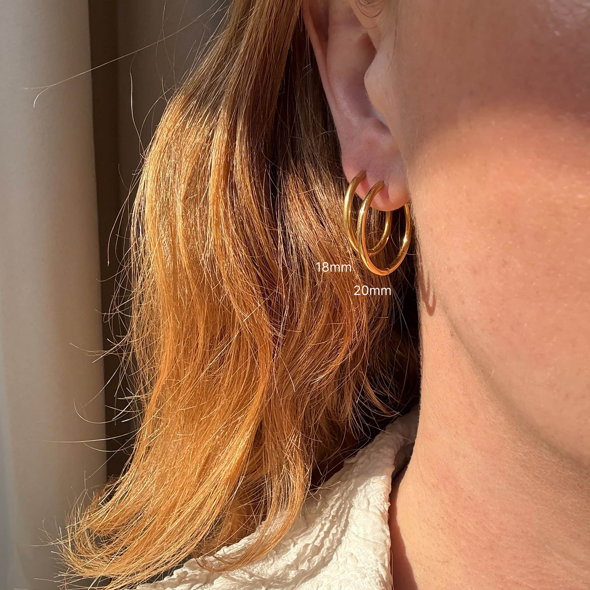 Classic Hoop 20 mm Guldbelagt