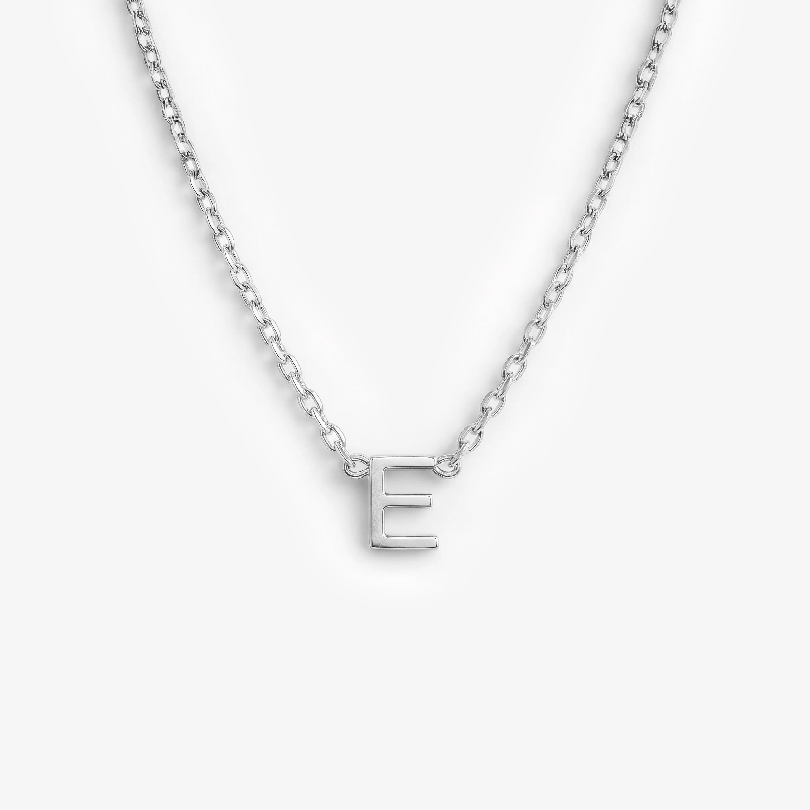 Buchstaben Halskette silberfarben