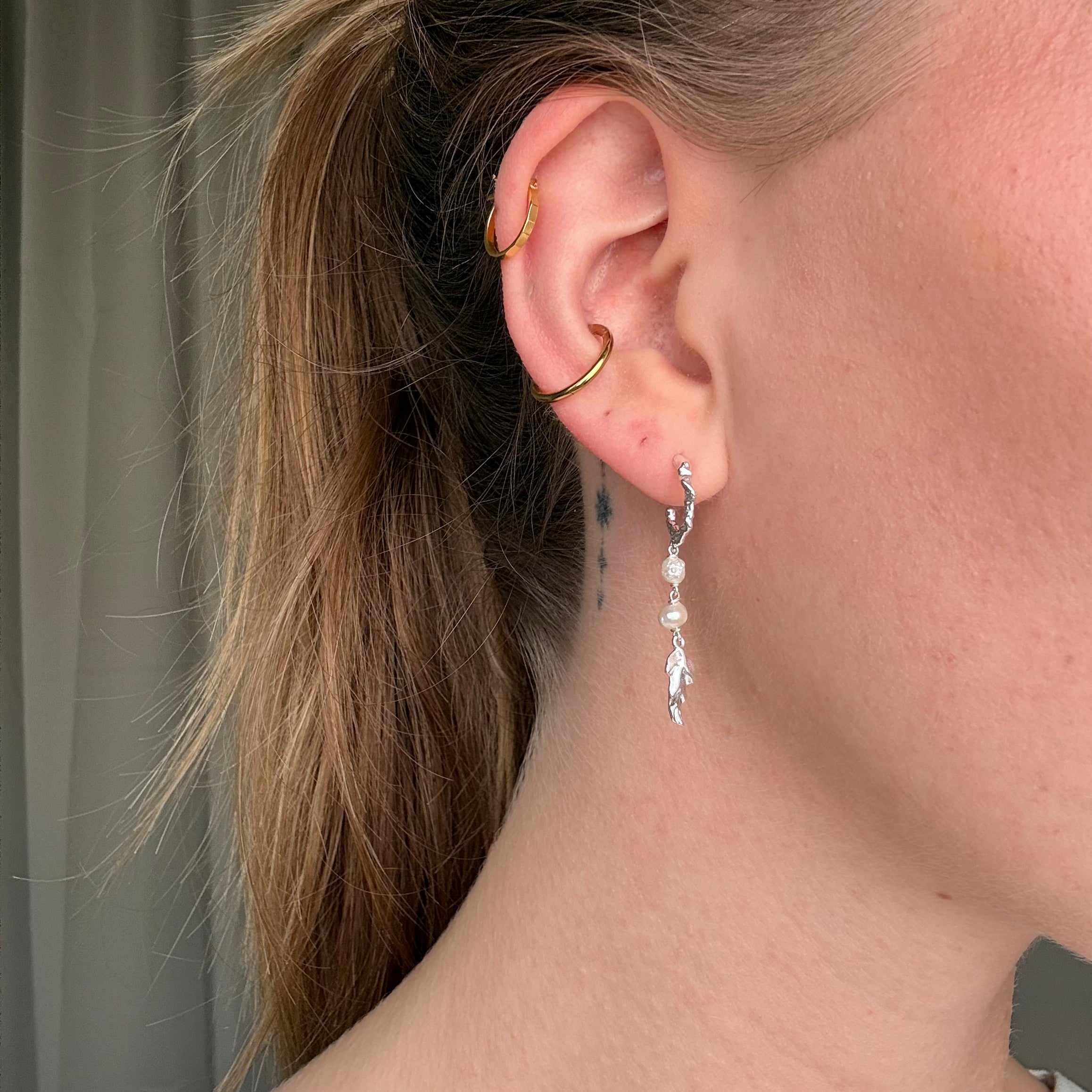 Silber Mini Chunky, Dangle Set