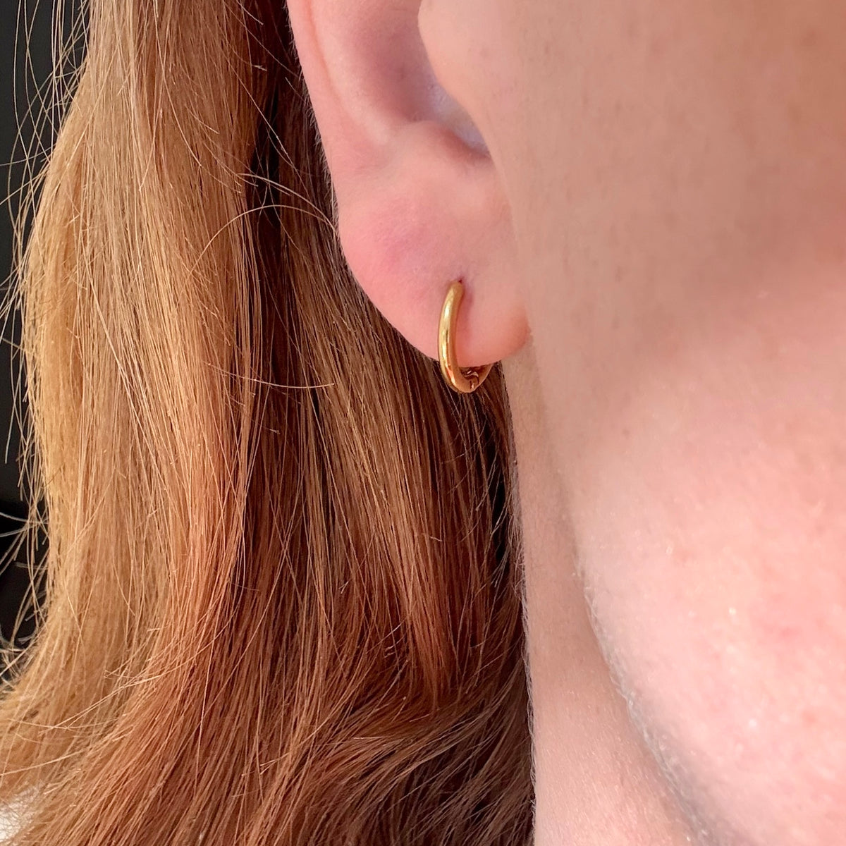 Classic Hoop 8 mm Guldbelagt
