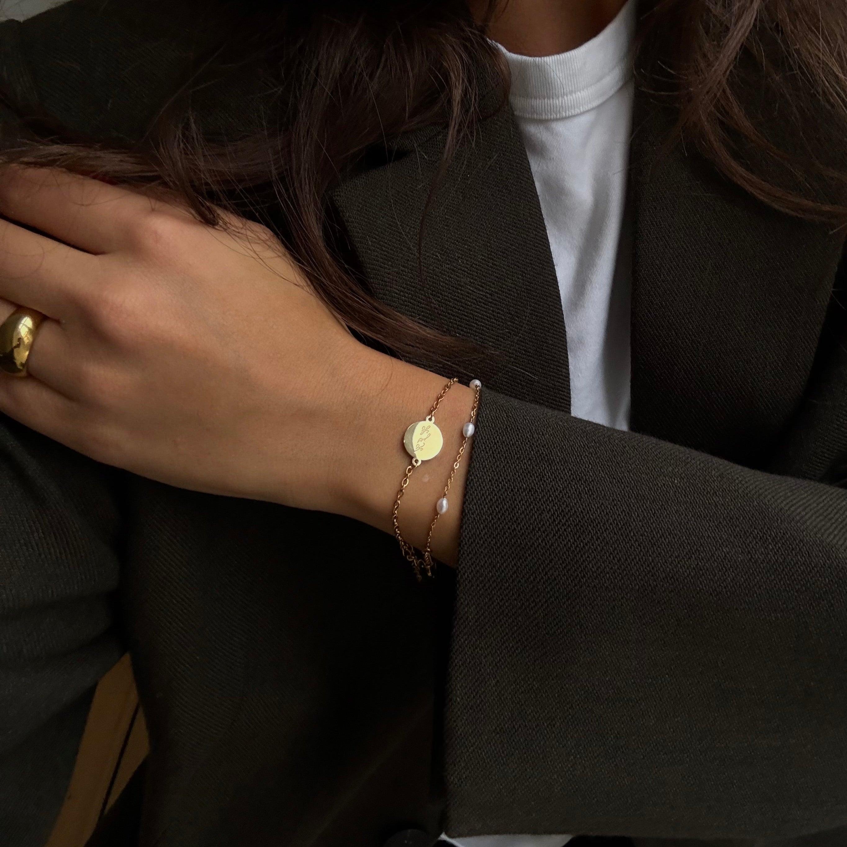 Rundes Armband mit Gravur