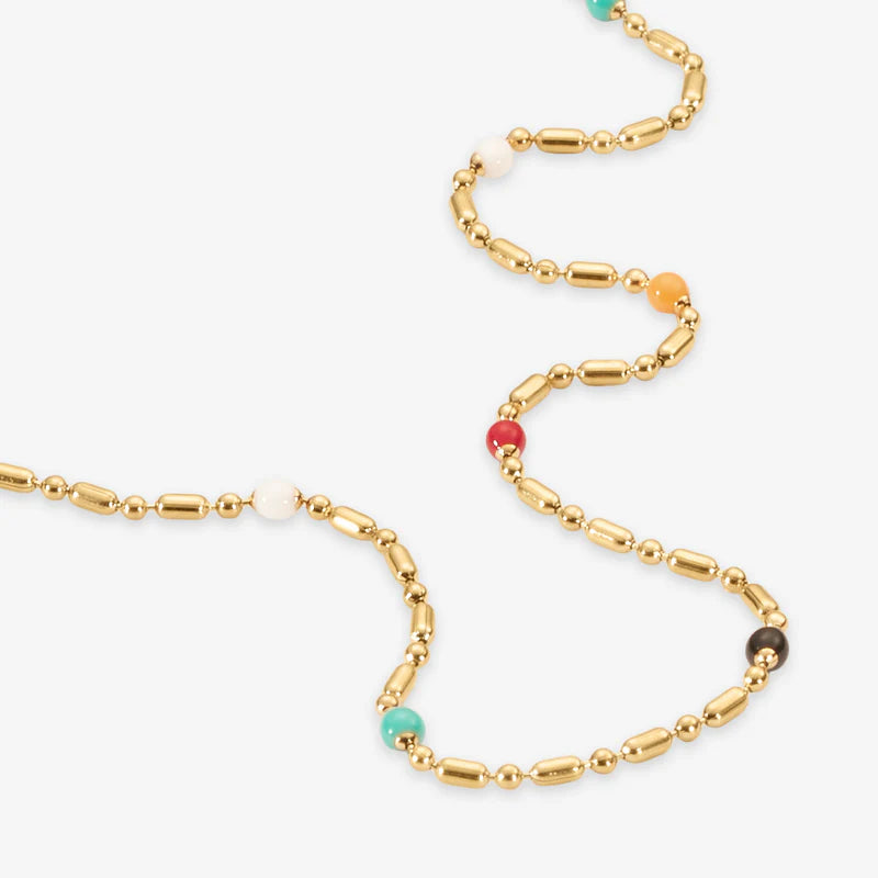 Perlen-, Schlangen- & Dot Rope Set: 4 Halsketten