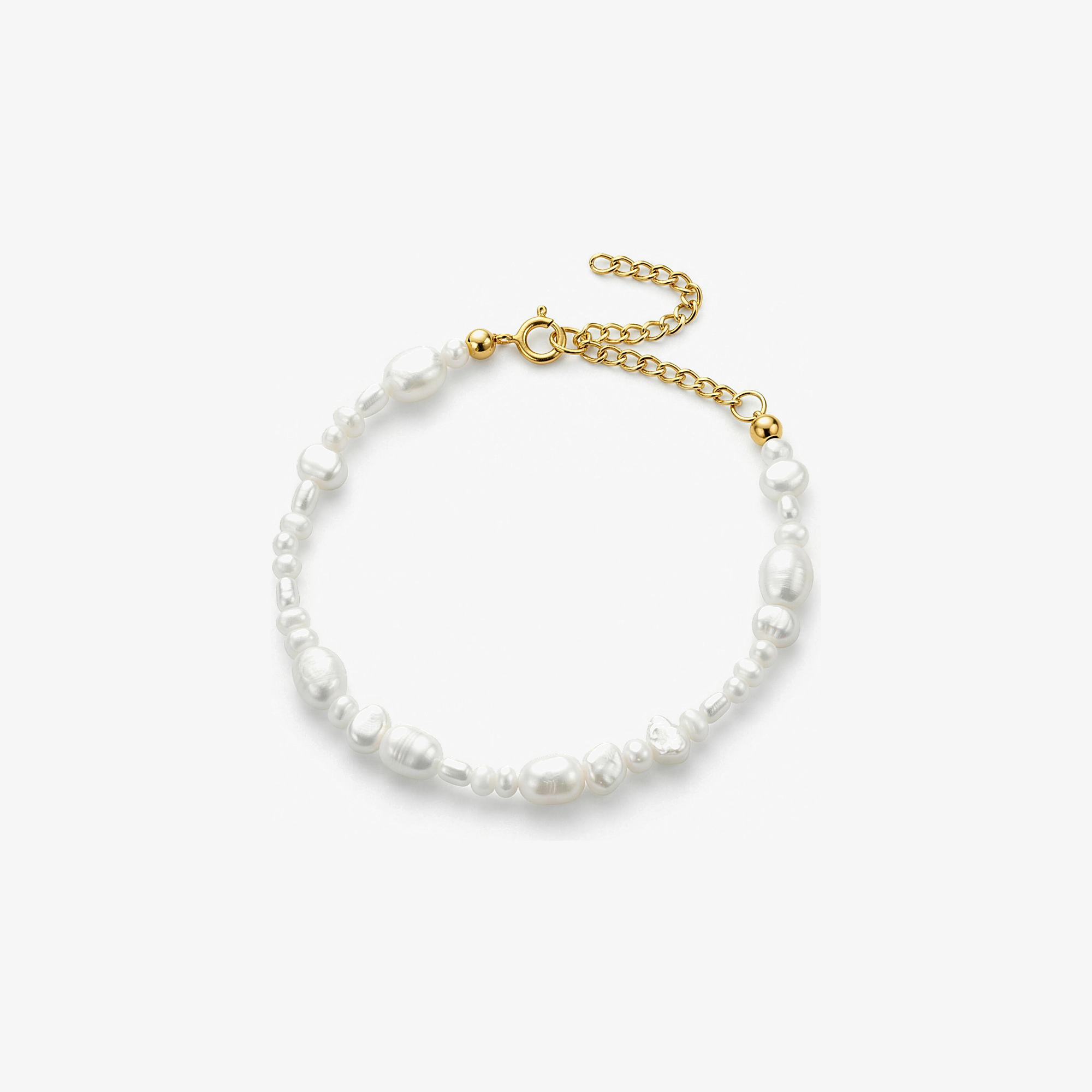Barockes Süßwasserperlenarmband 15 cm