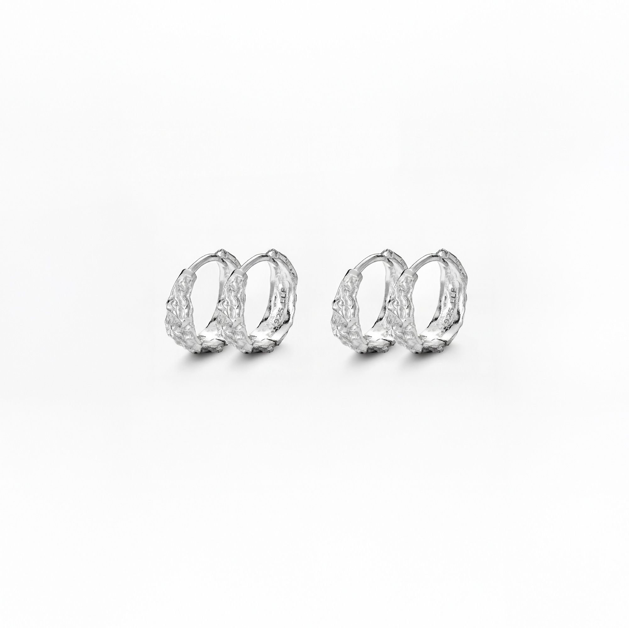 Melted Silber Doppelset 12 mm