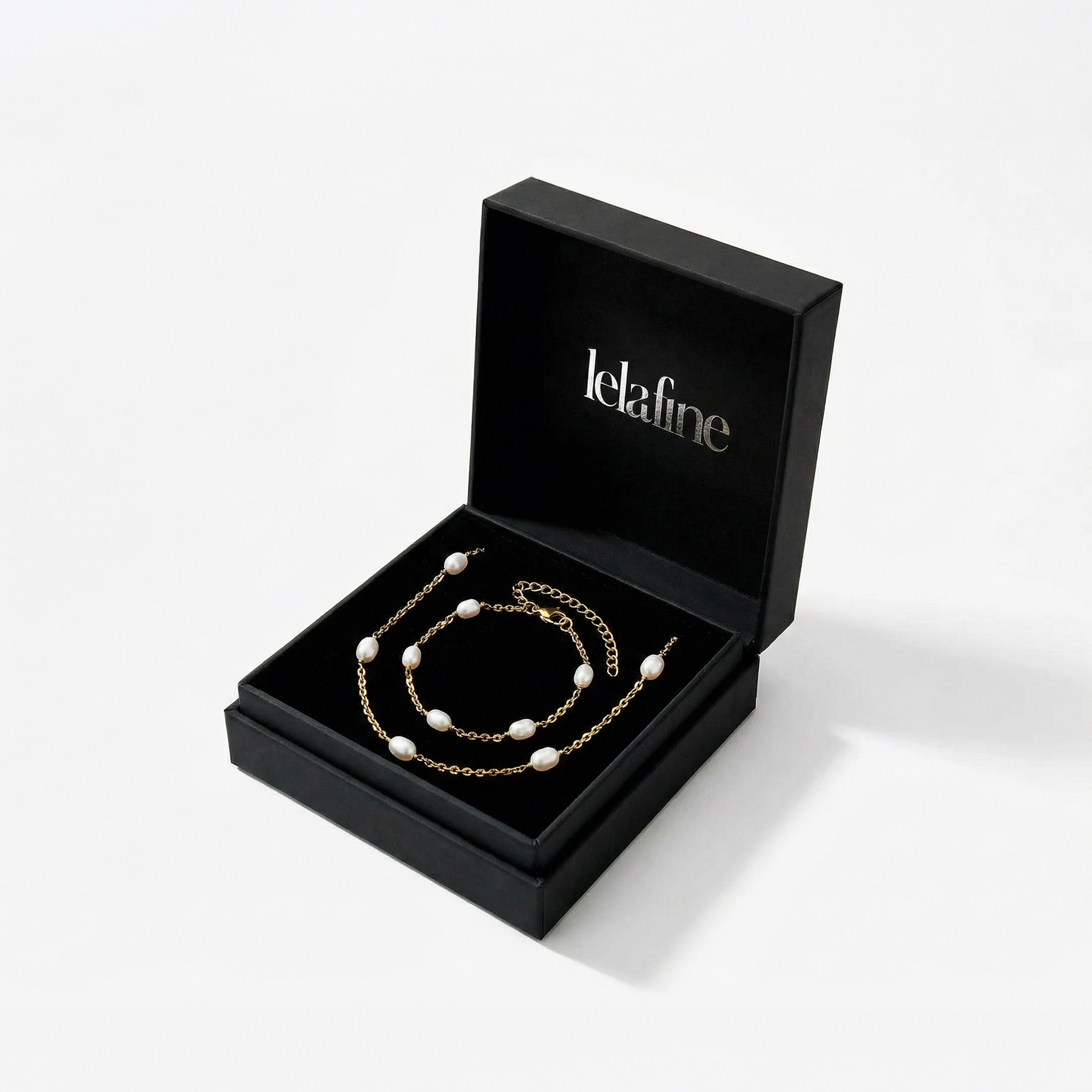 Dot Perlenarmband vergoldet