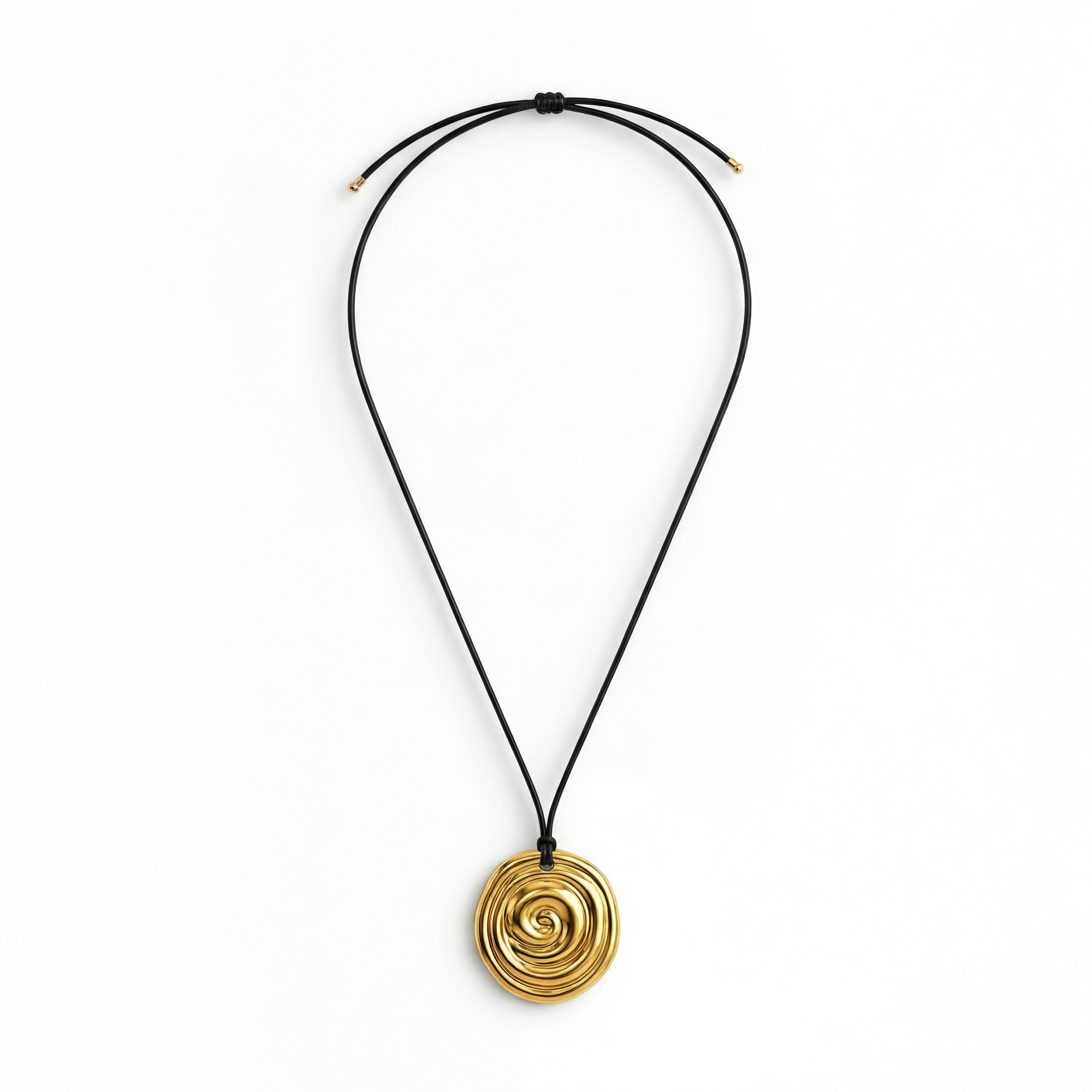 Spiral Halskette vergoldet