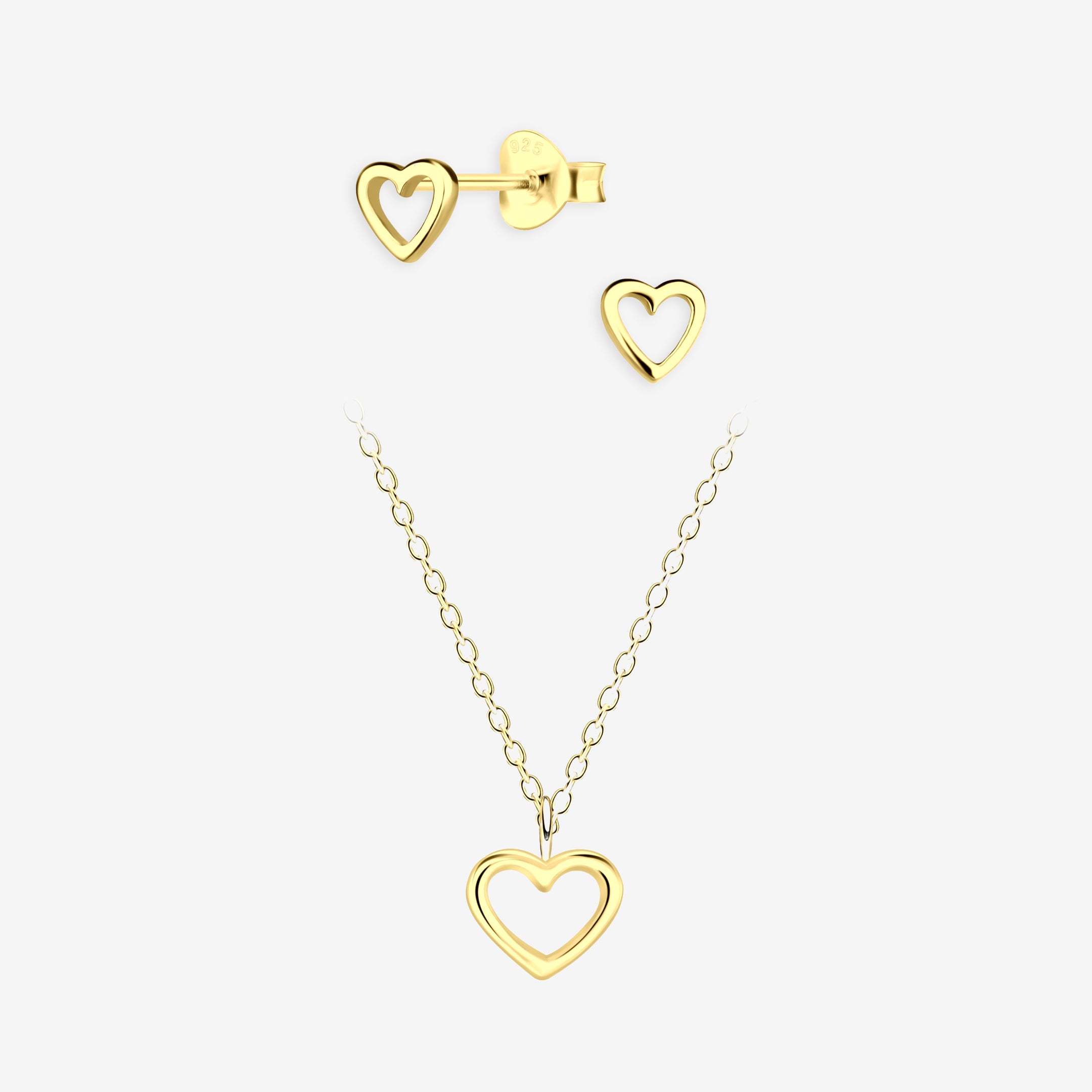 Herz Gold Set