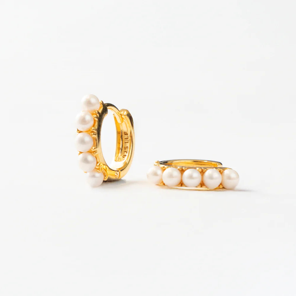 Creolen Perlen Set