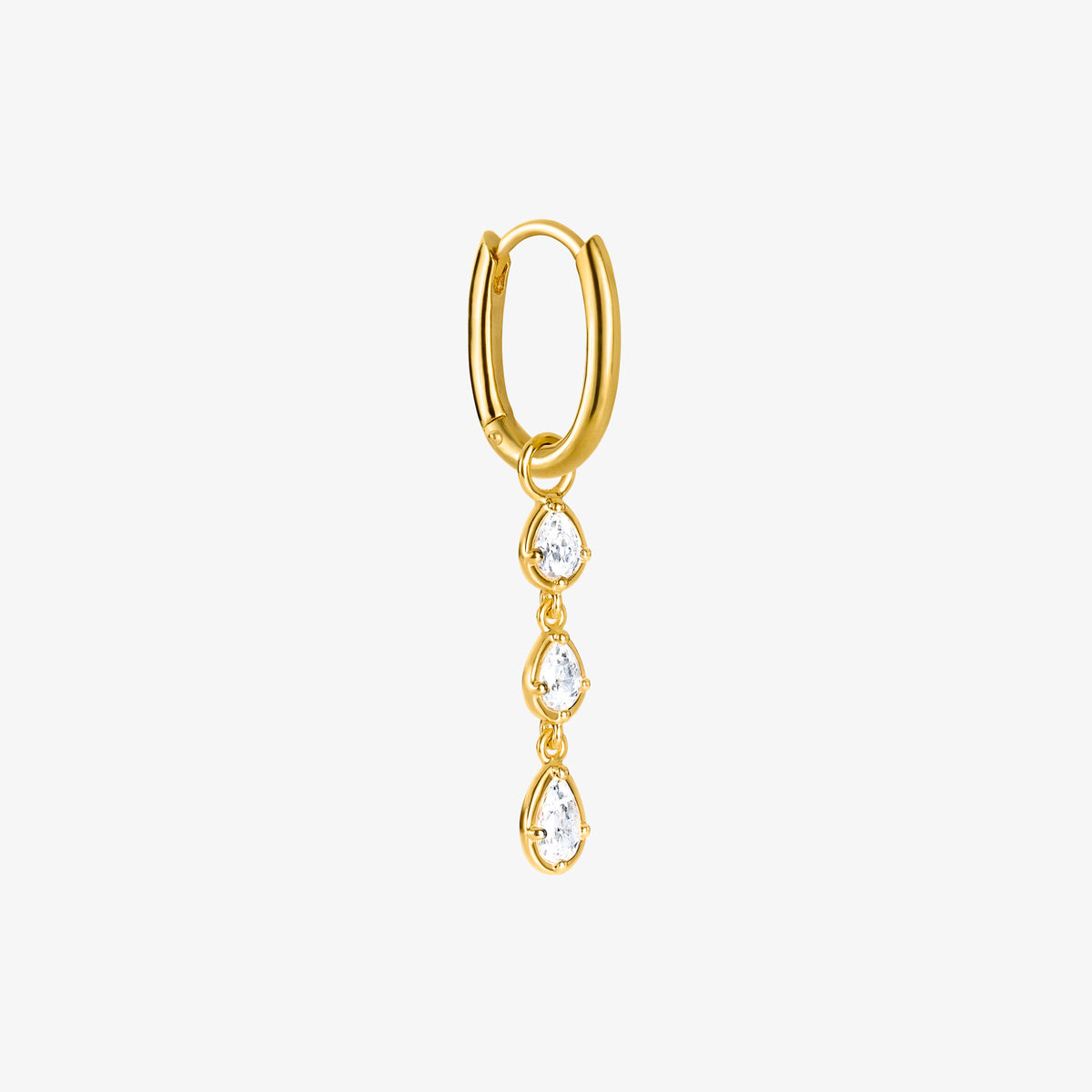 Essential Hoop og Flow Drop Guldbelagt