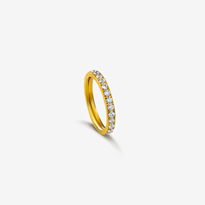 Classic Krystal Ring i guld
