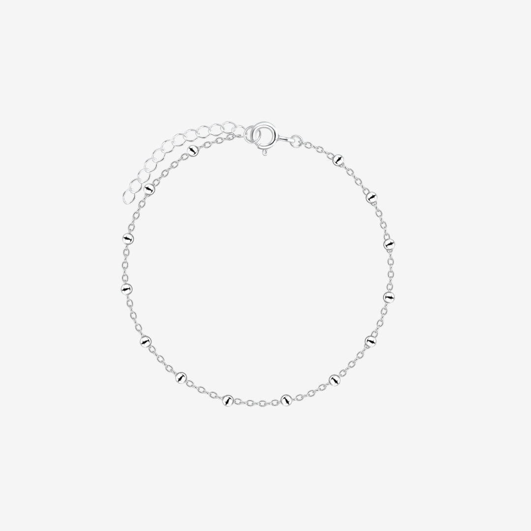 Punkt Kugel Armband Silber