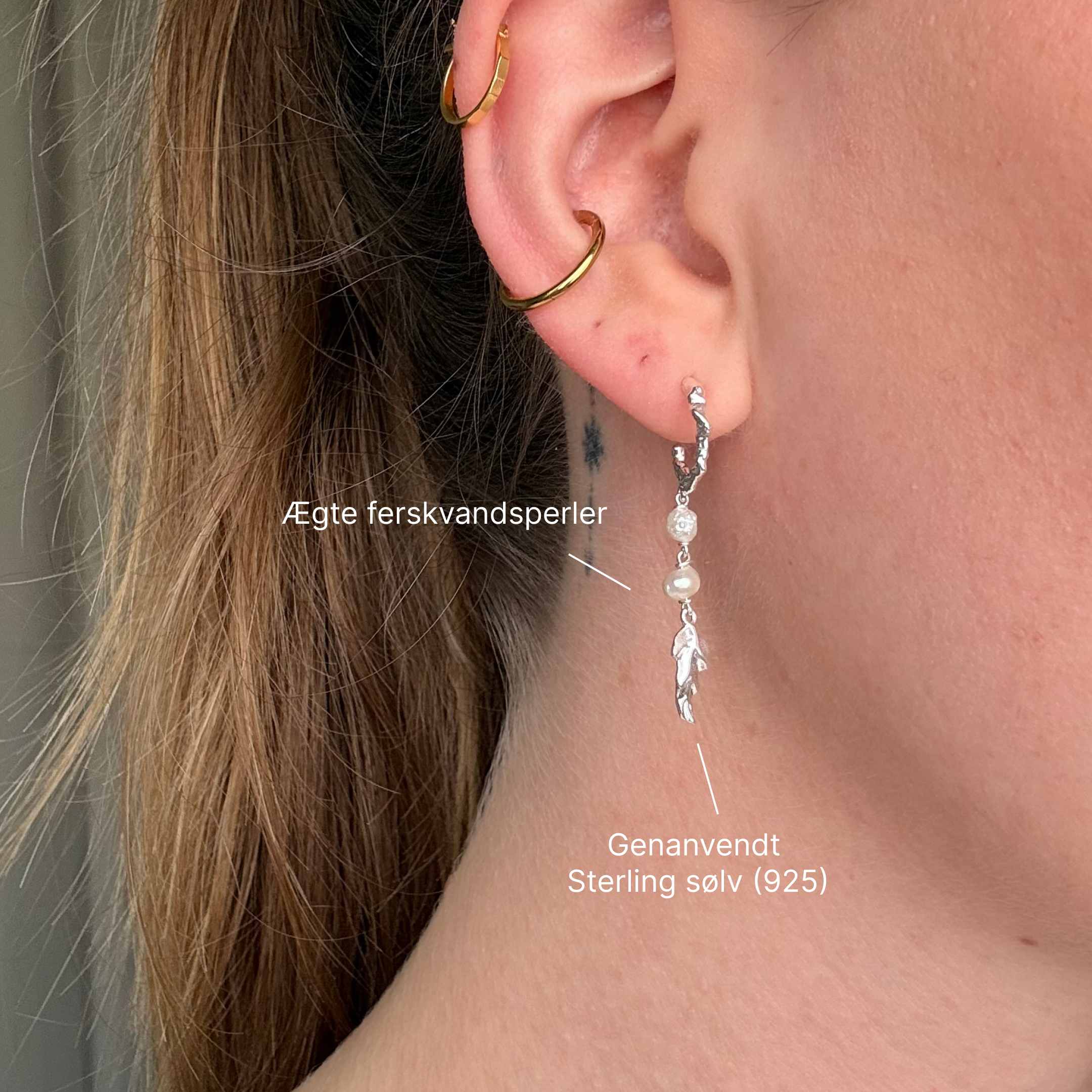 Wave Dangle Silber Set