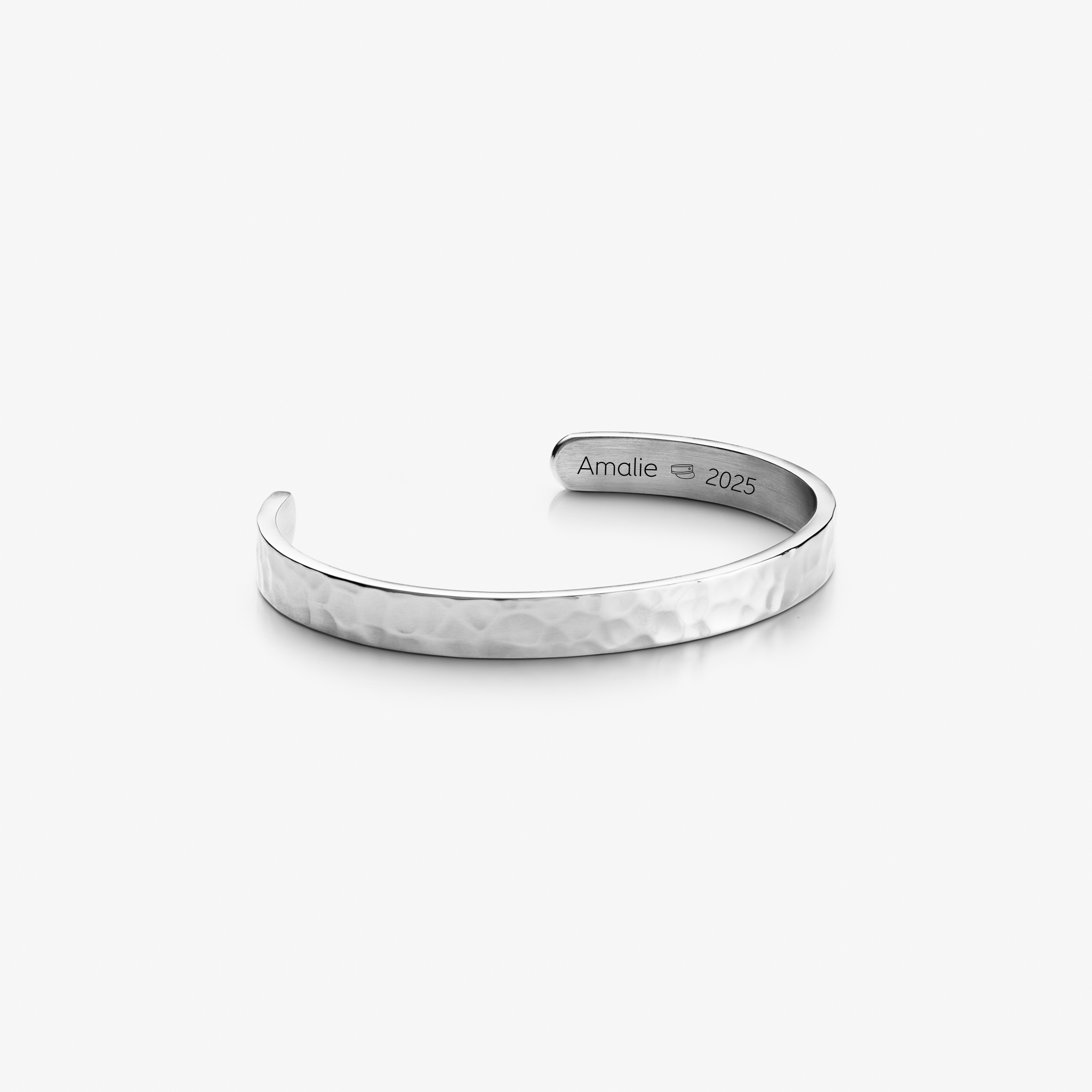 Studenten Hammerschlag-Armband versilbert