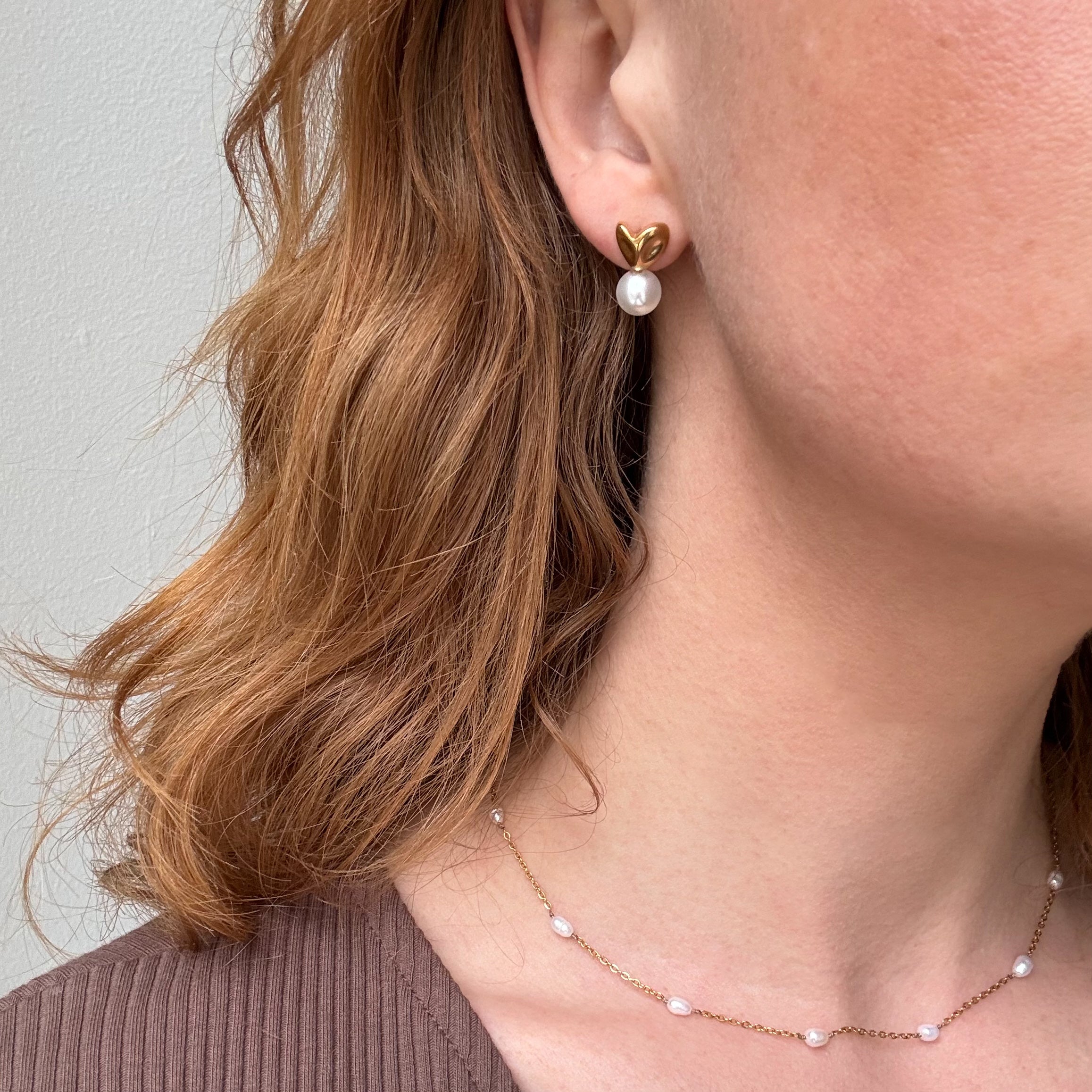 Perle Herz Set
