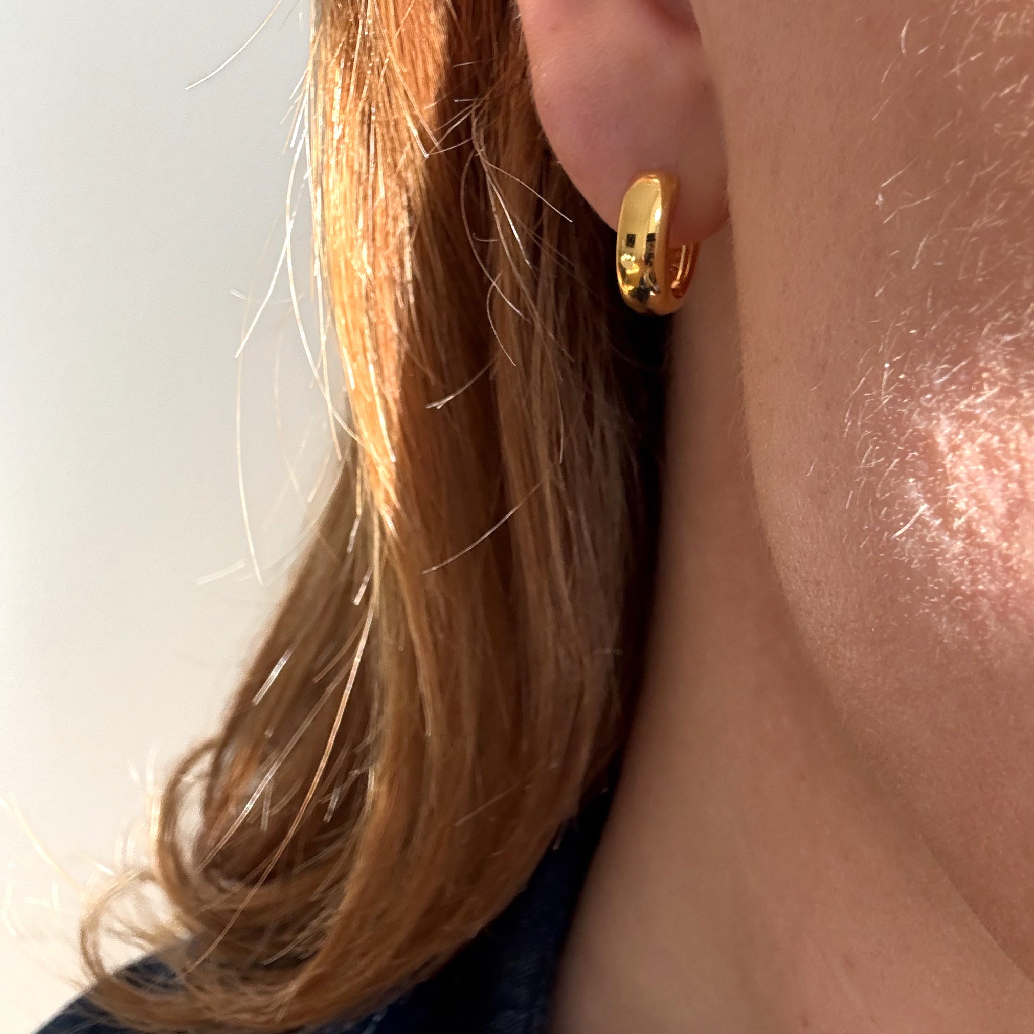 Chunky Hoops 18 mm Vergoldet