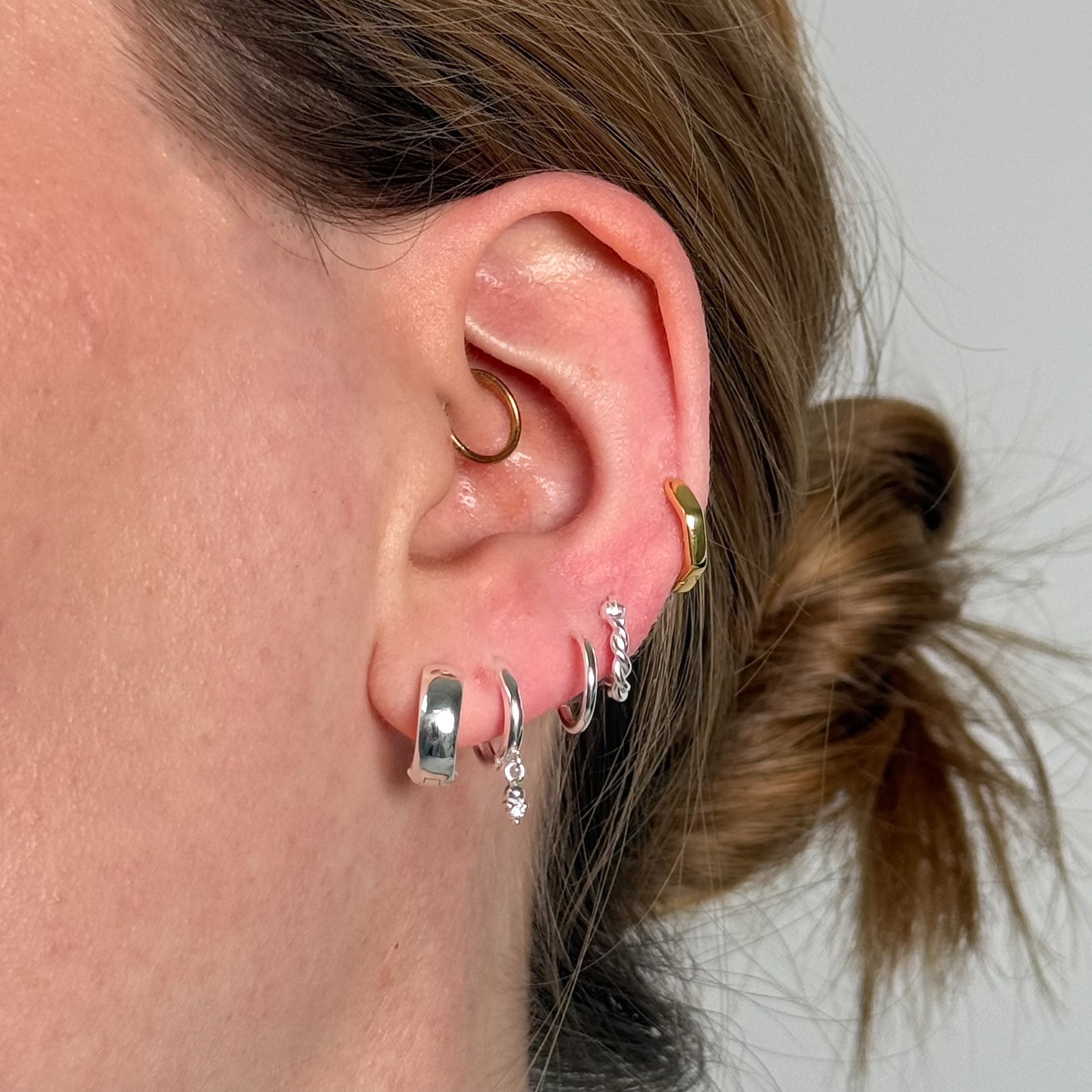 Silber Mini Chunky, Dangle Set