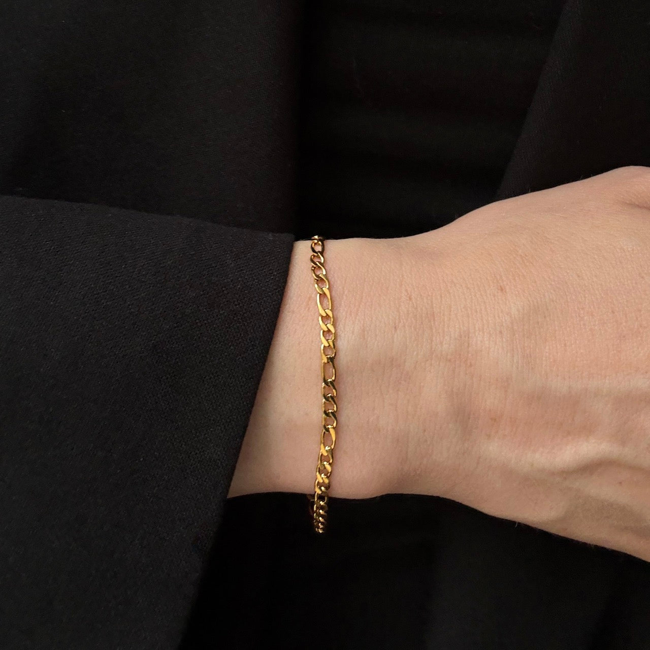 Figaro-Armband vergoldet