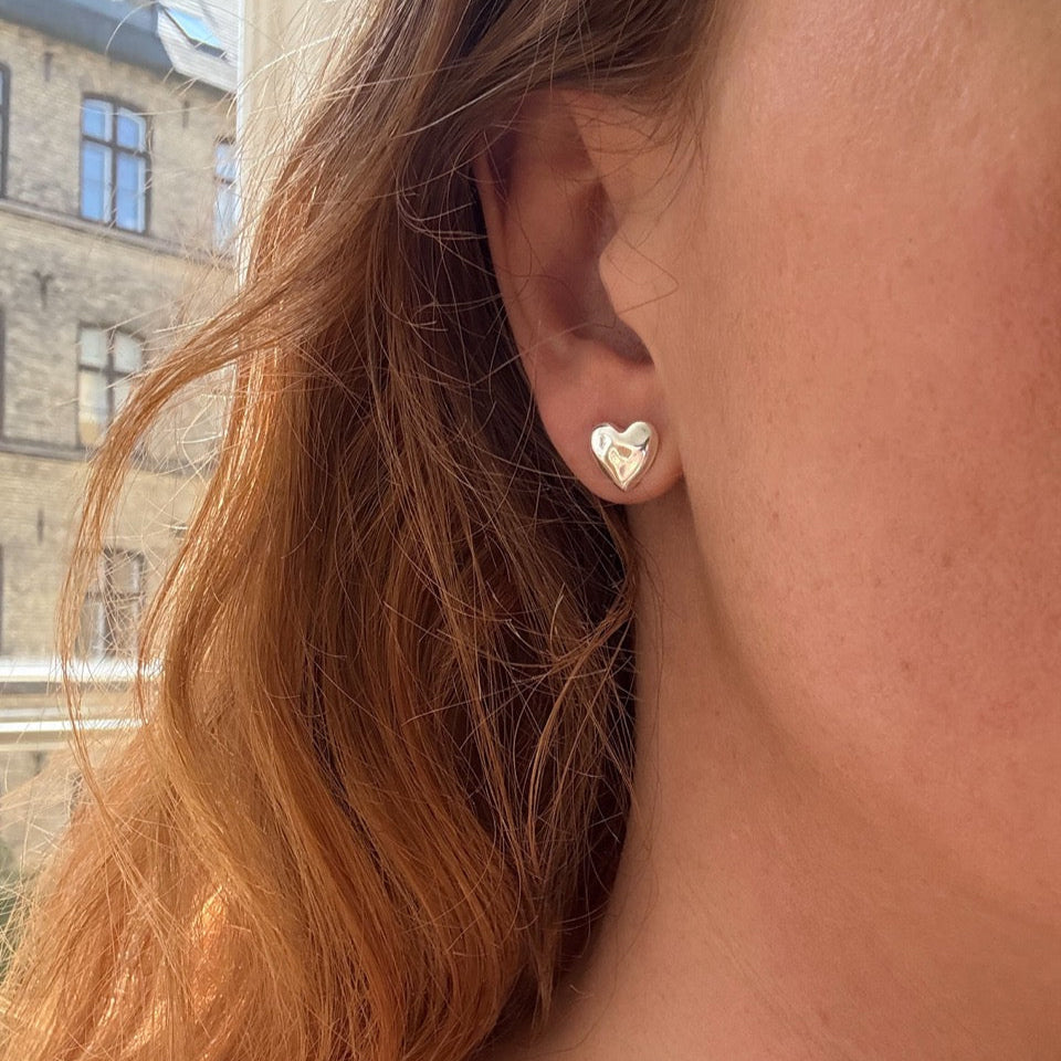 Bankett-Herz-Stecker Silber
