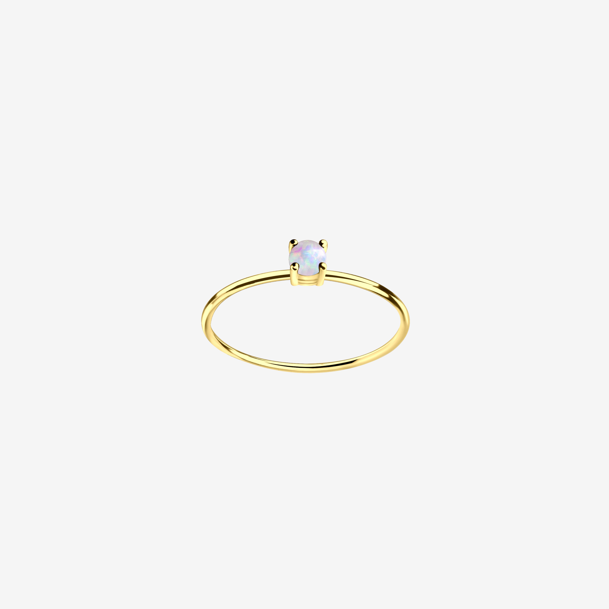 Opal Einfacher Ring