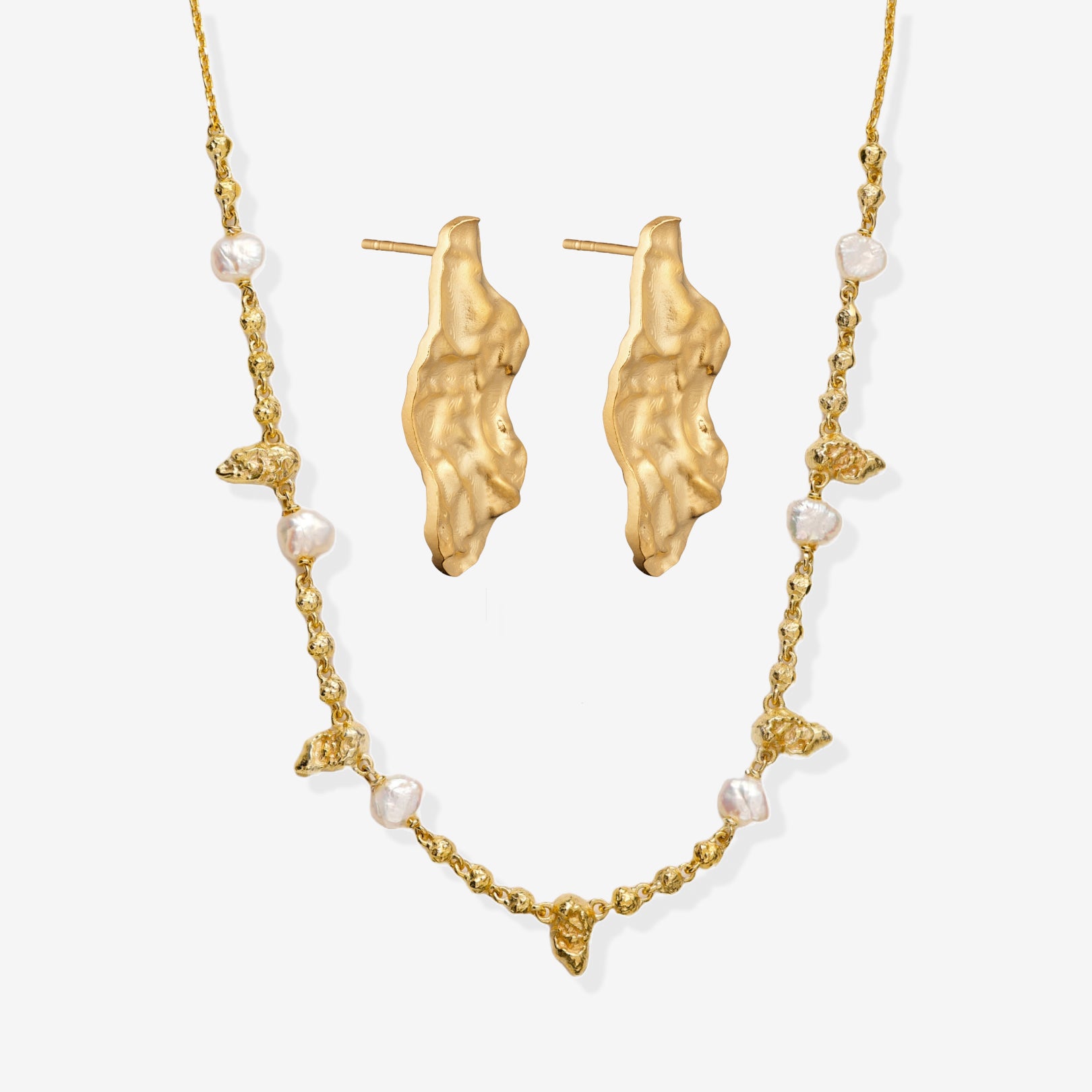 Blatt Magma Platte Set