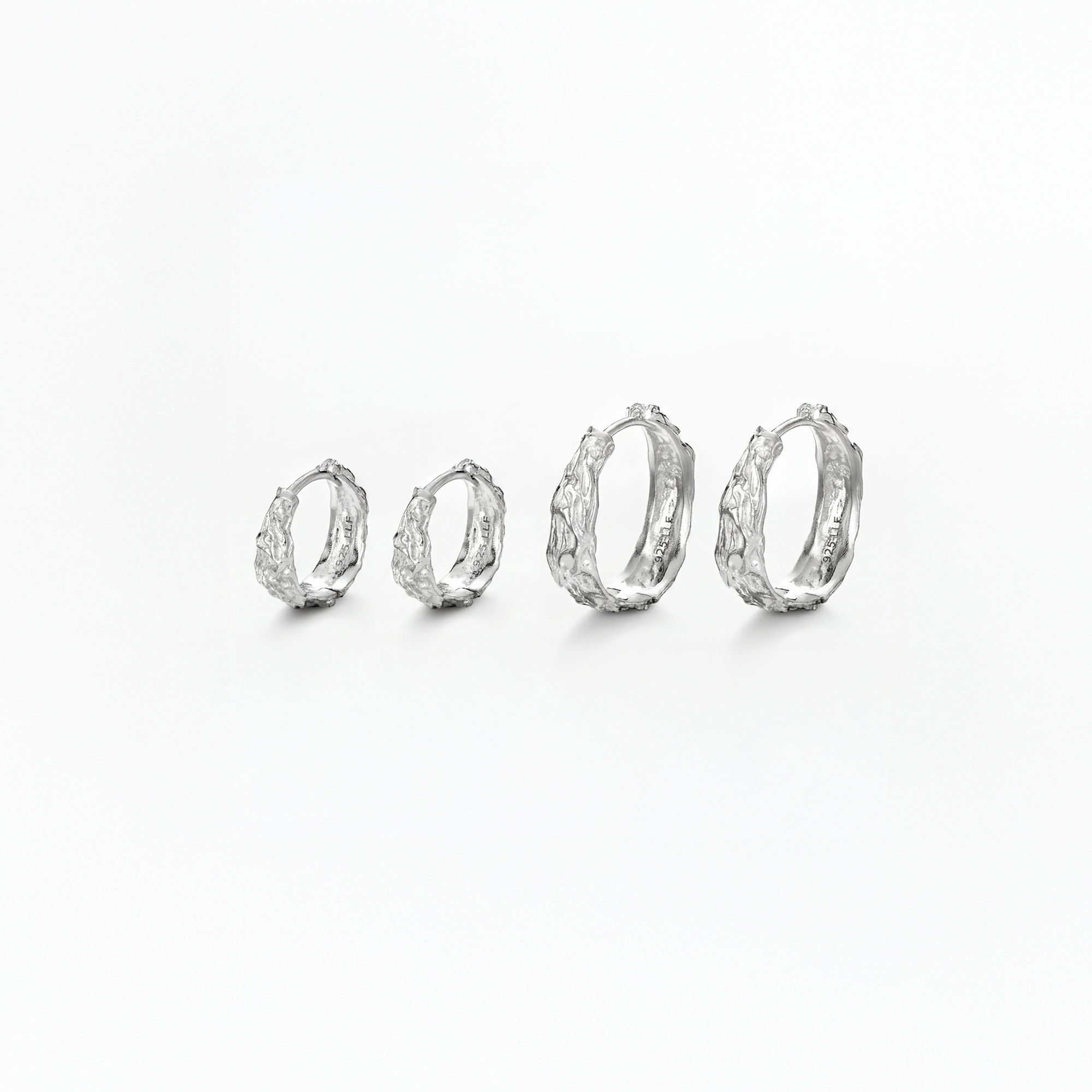 Melted Silber Doppelset 12-23,5 mm