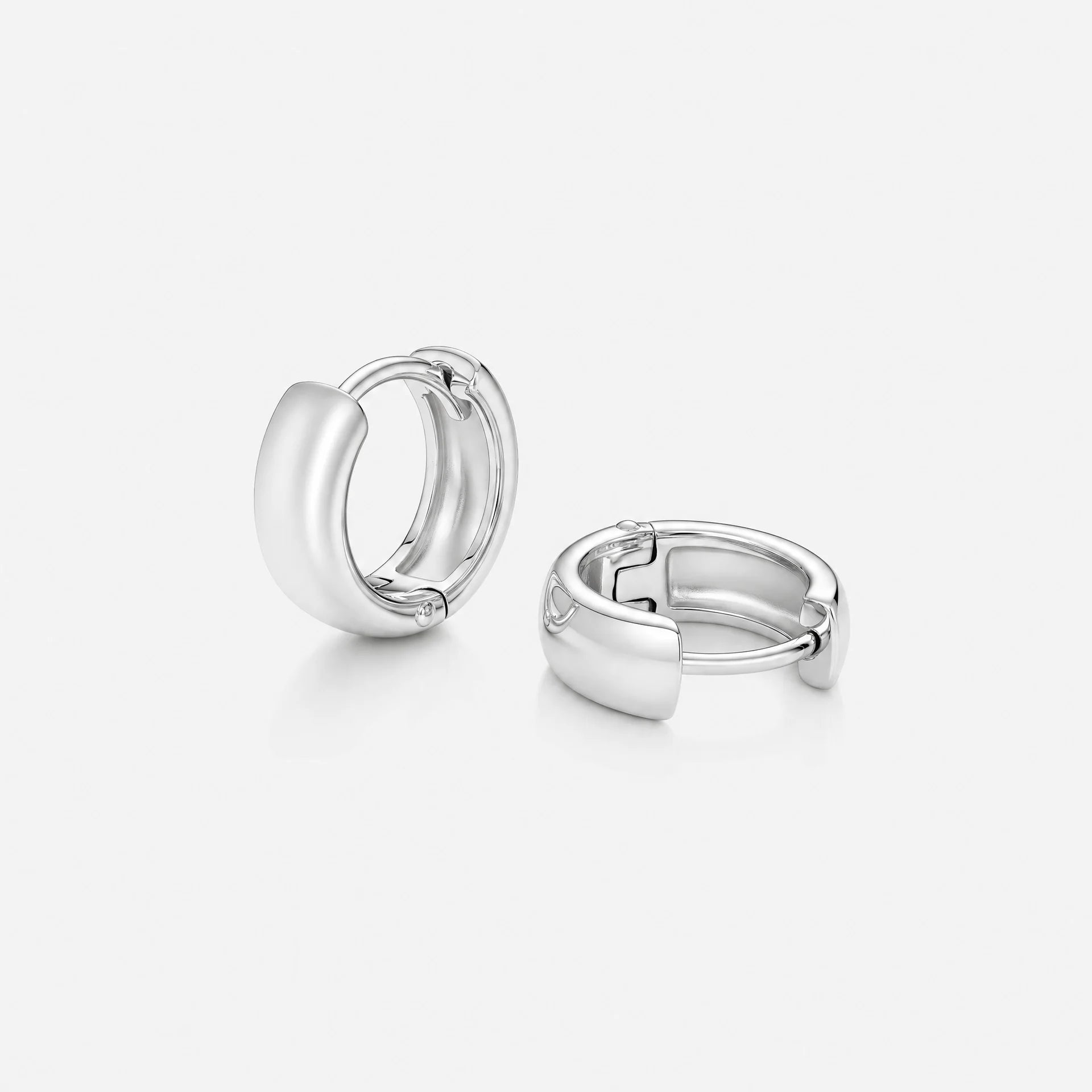Chunky Hoops 15 mm Silber