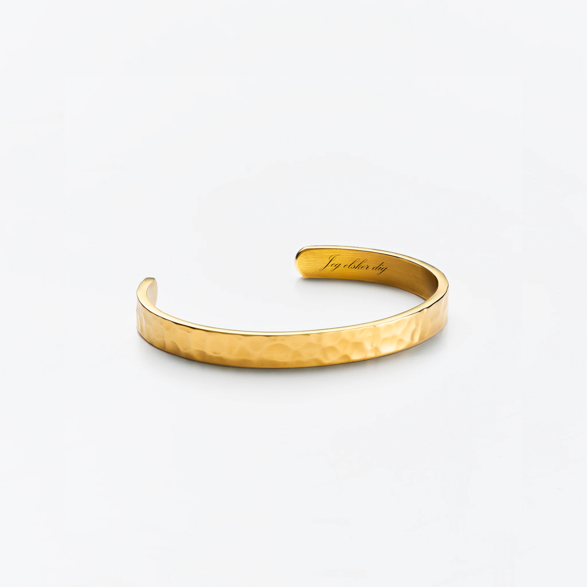 Jeg Elsker Dig Bangle i guld
