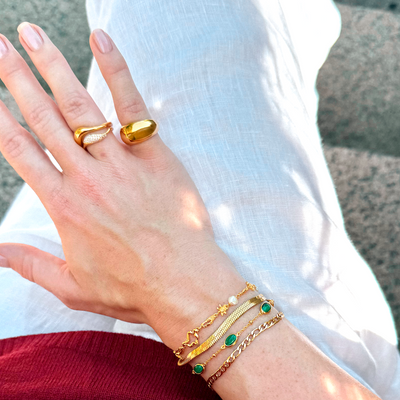 Bred simpel ring
