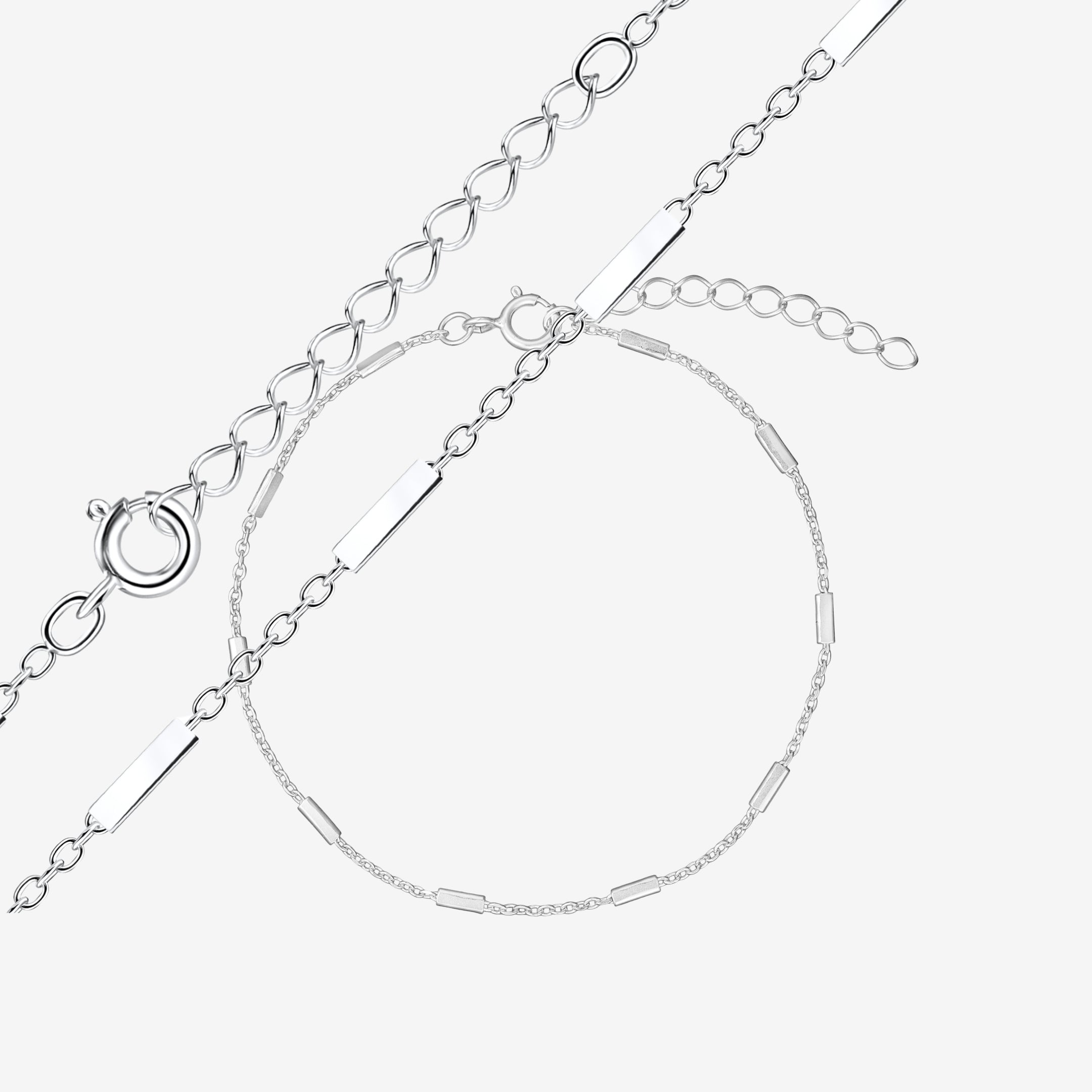Kabelstangen-Set: 1 Armband & 1 Halskette