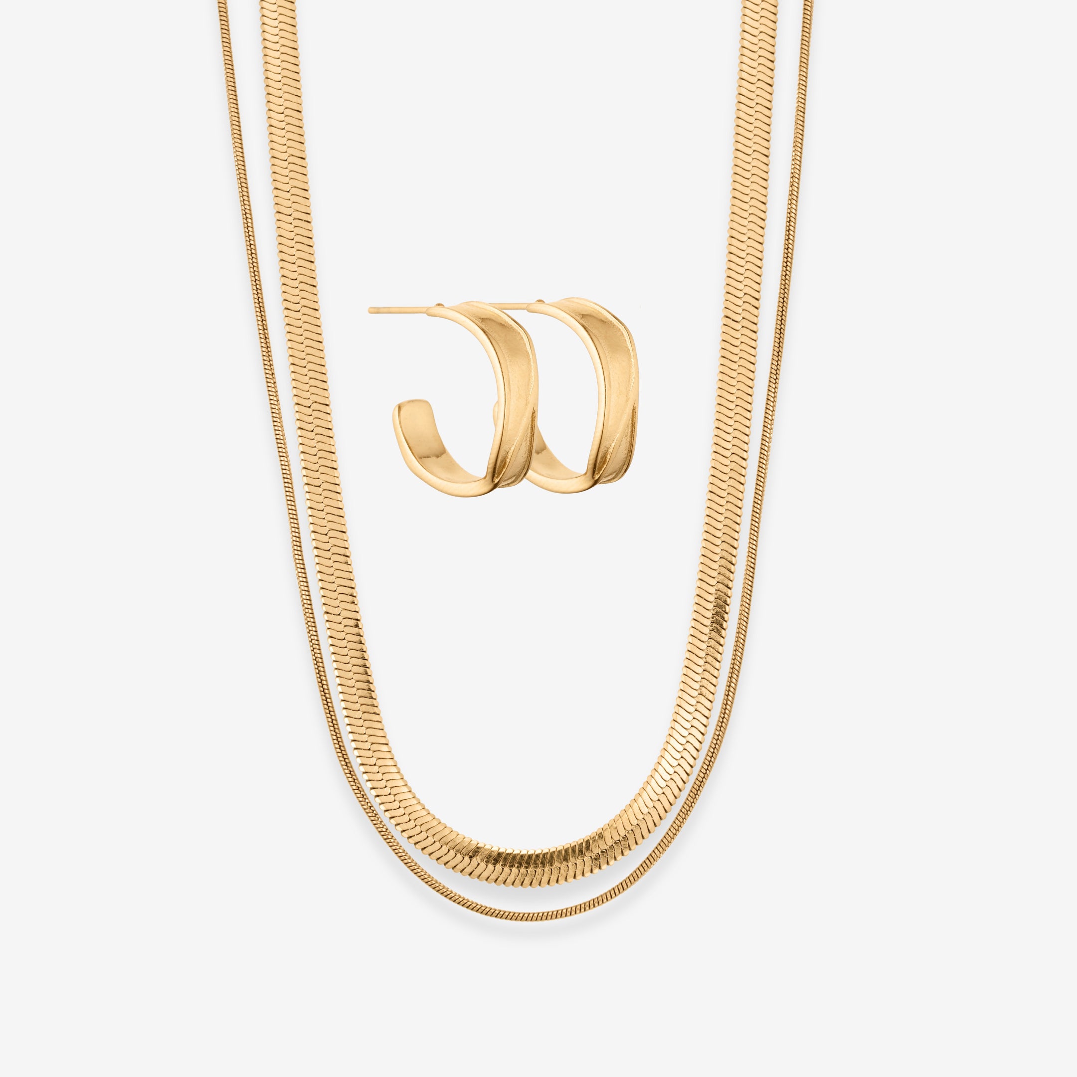 Double Schlangen Hoop Set