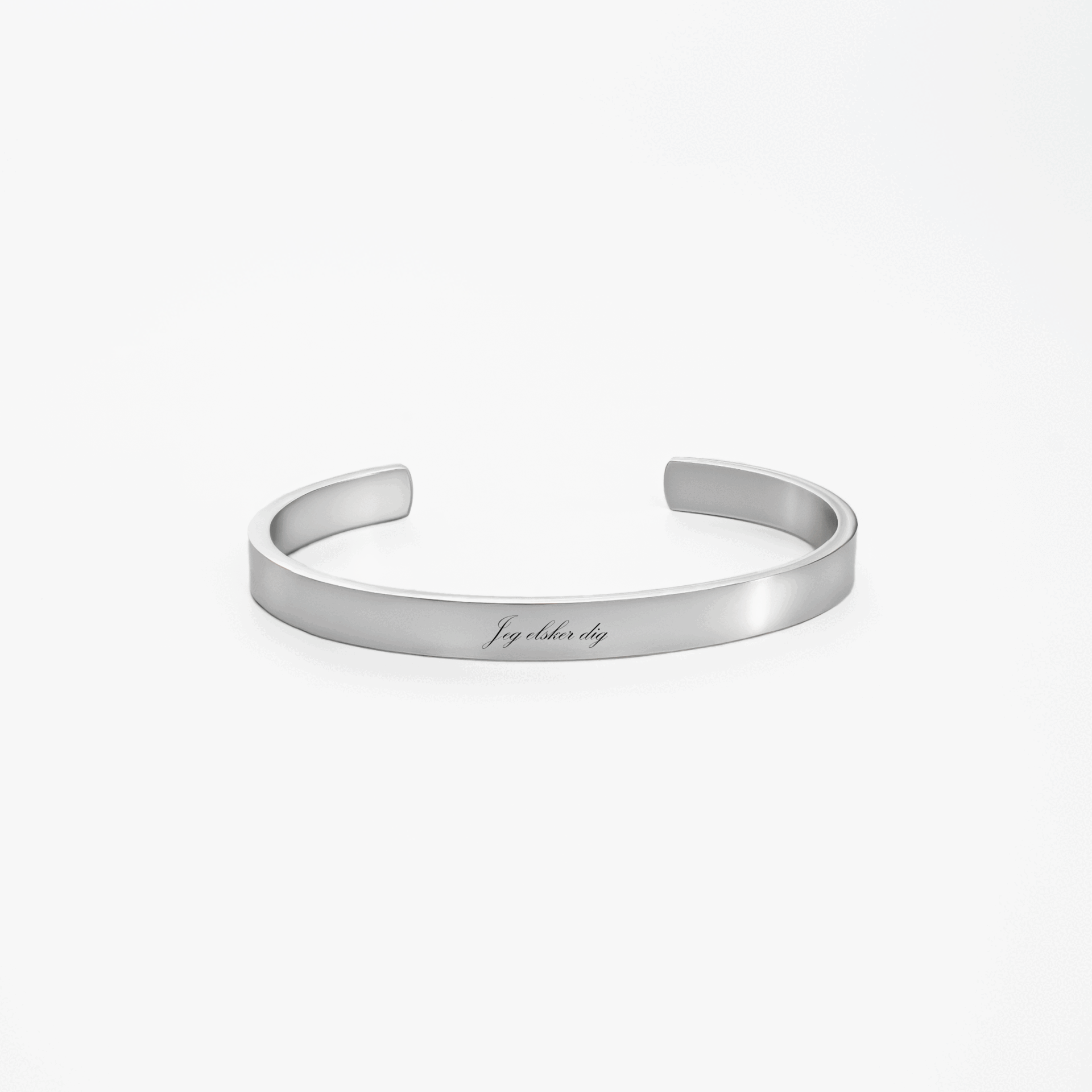 Classic Bangle m. indgravering i sølv
