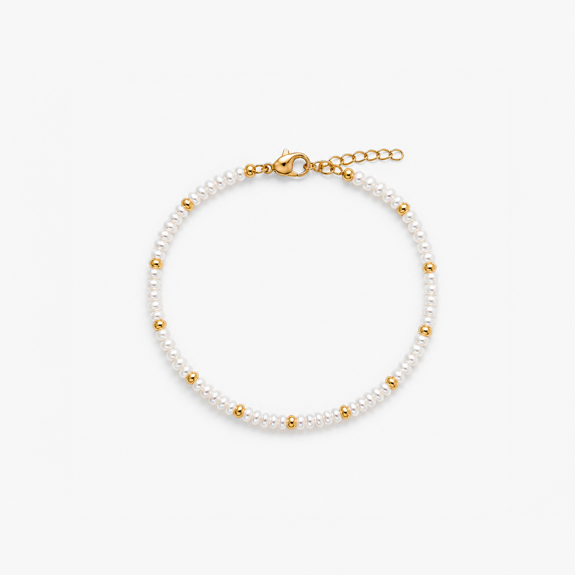 Mikro Perlen Armband mit Golddetails