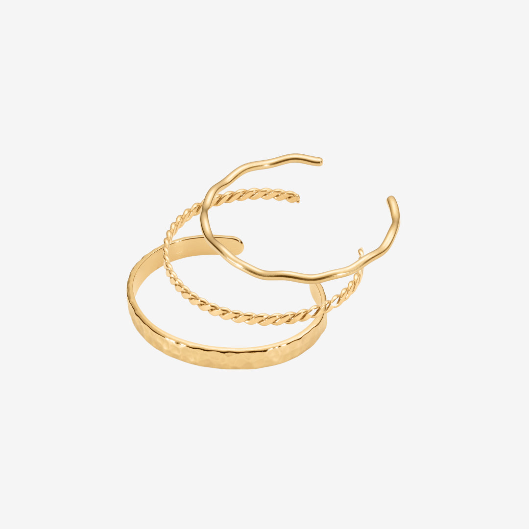 Hardcase Armreif Set: 3 Armbänder