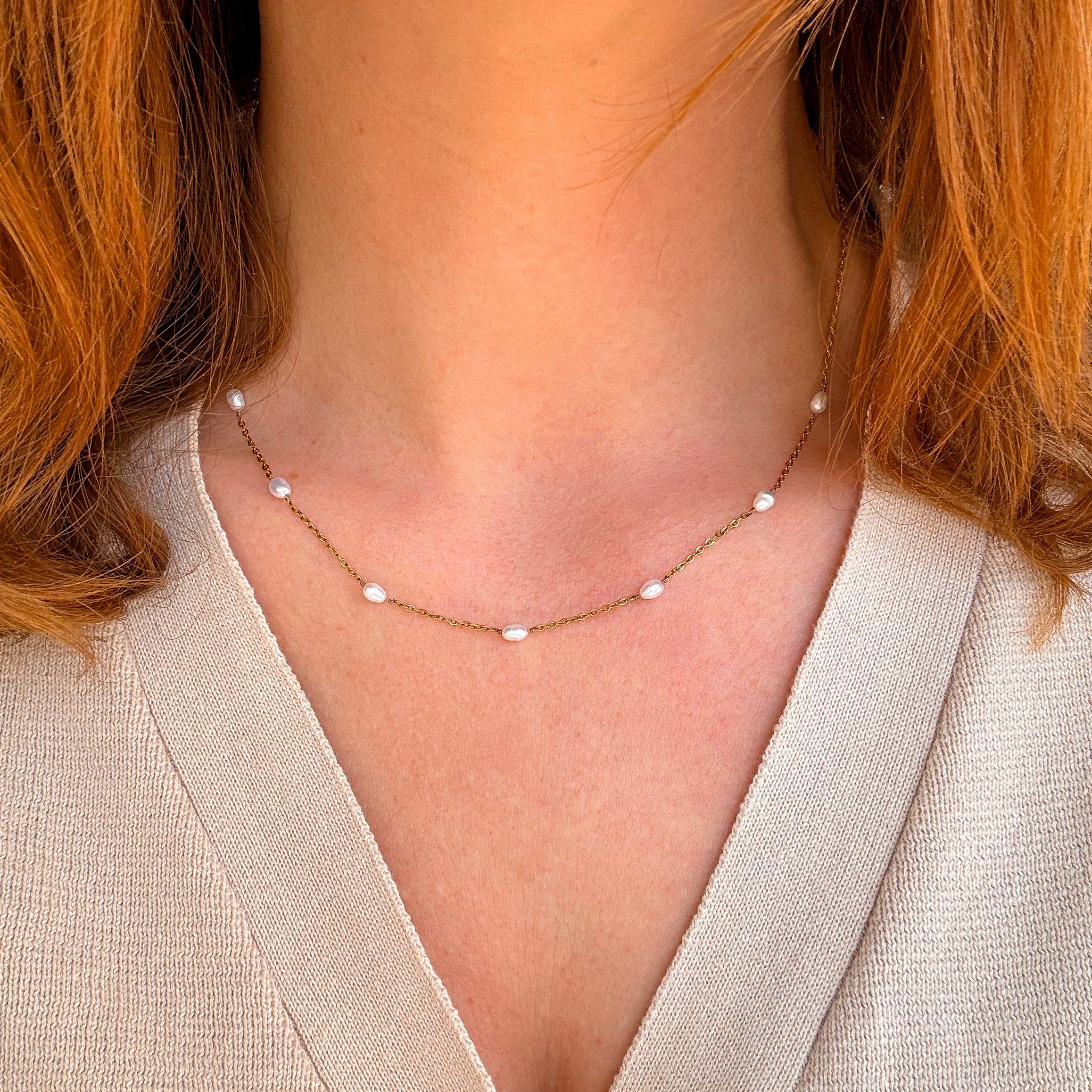 Perle Herz Set