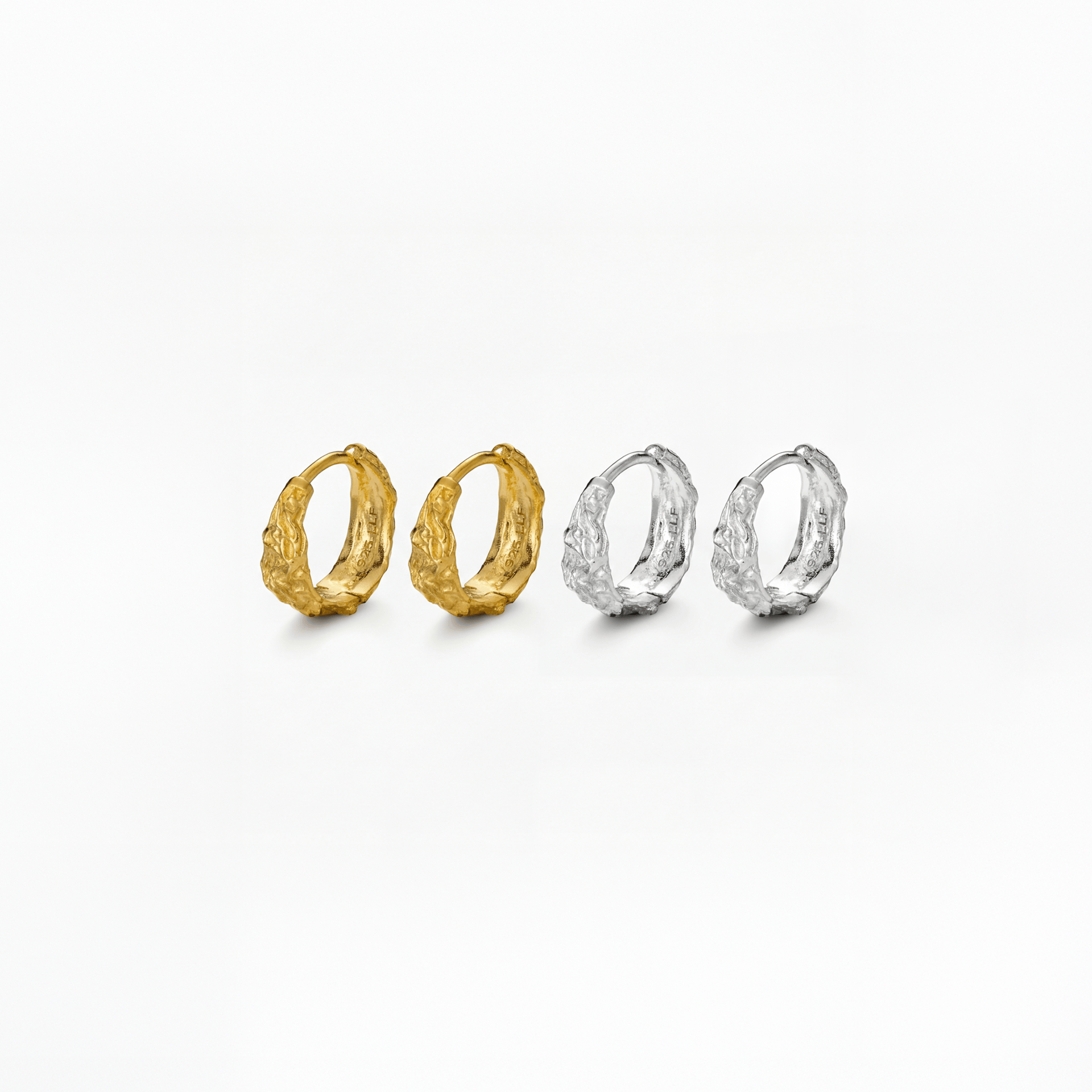 Melted Hoop 33 mm vergoldet