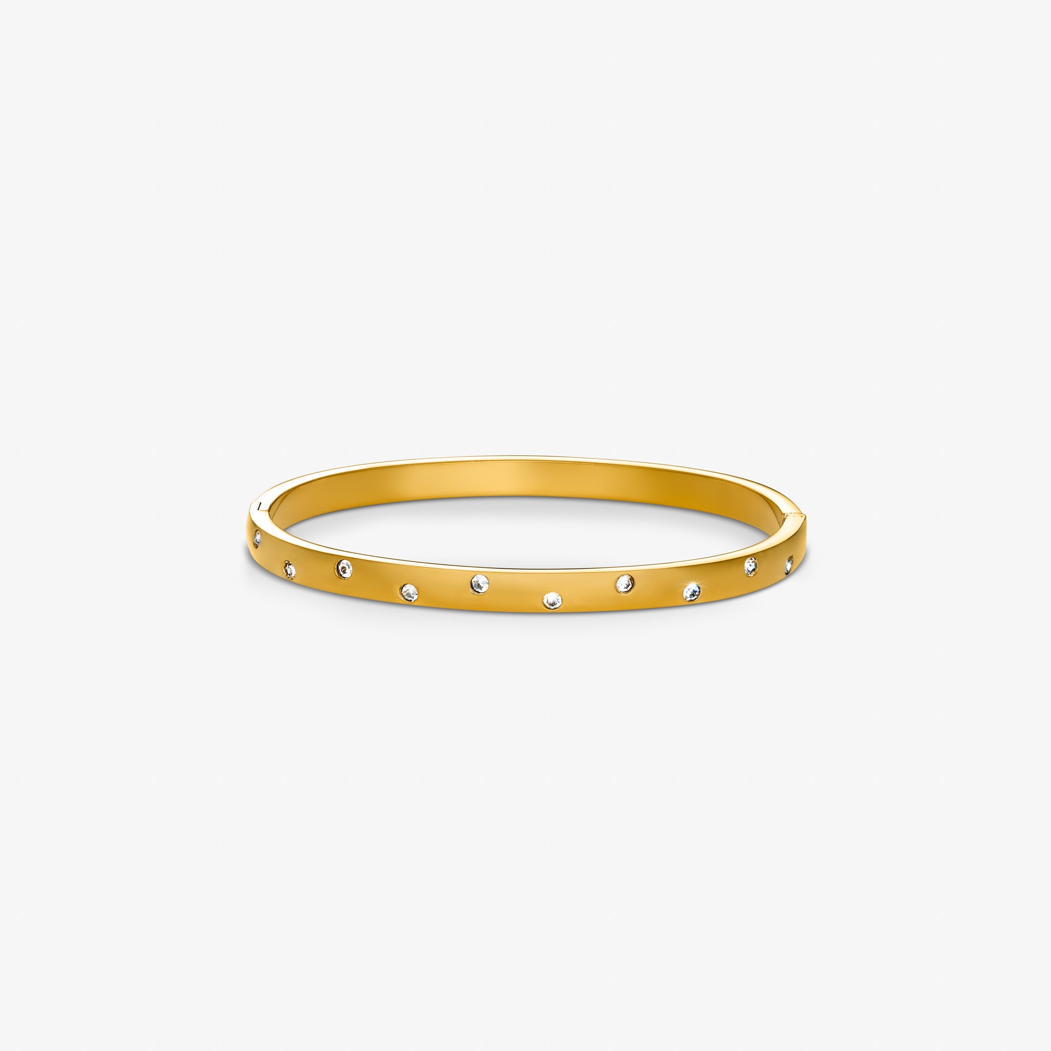 Flow Kristall Punkt Armband vergoldet