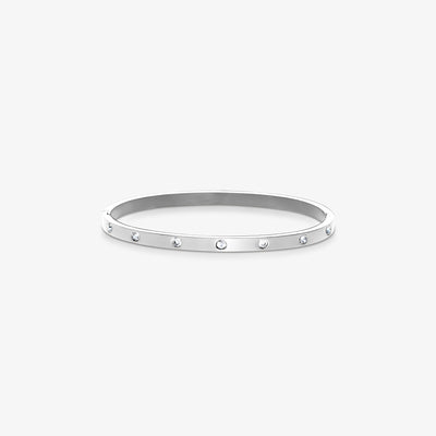 Classic Krystal Dot Armbånd Sølvbelagt