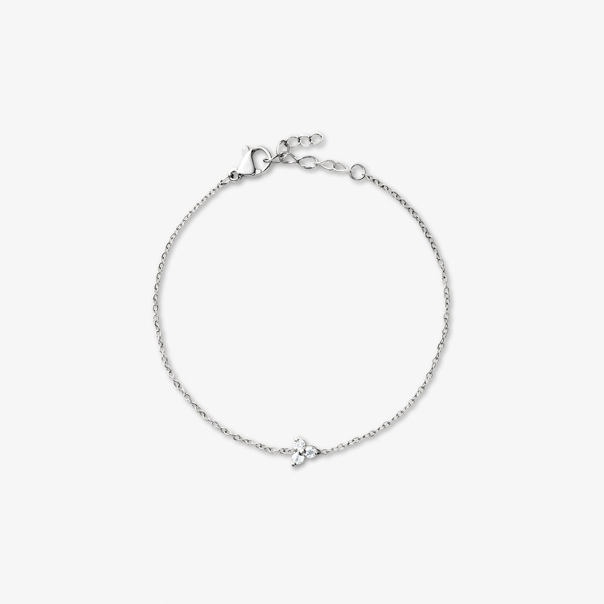Trinity Krystal Armband silberfarben