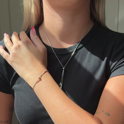 Slider Armband versilbert