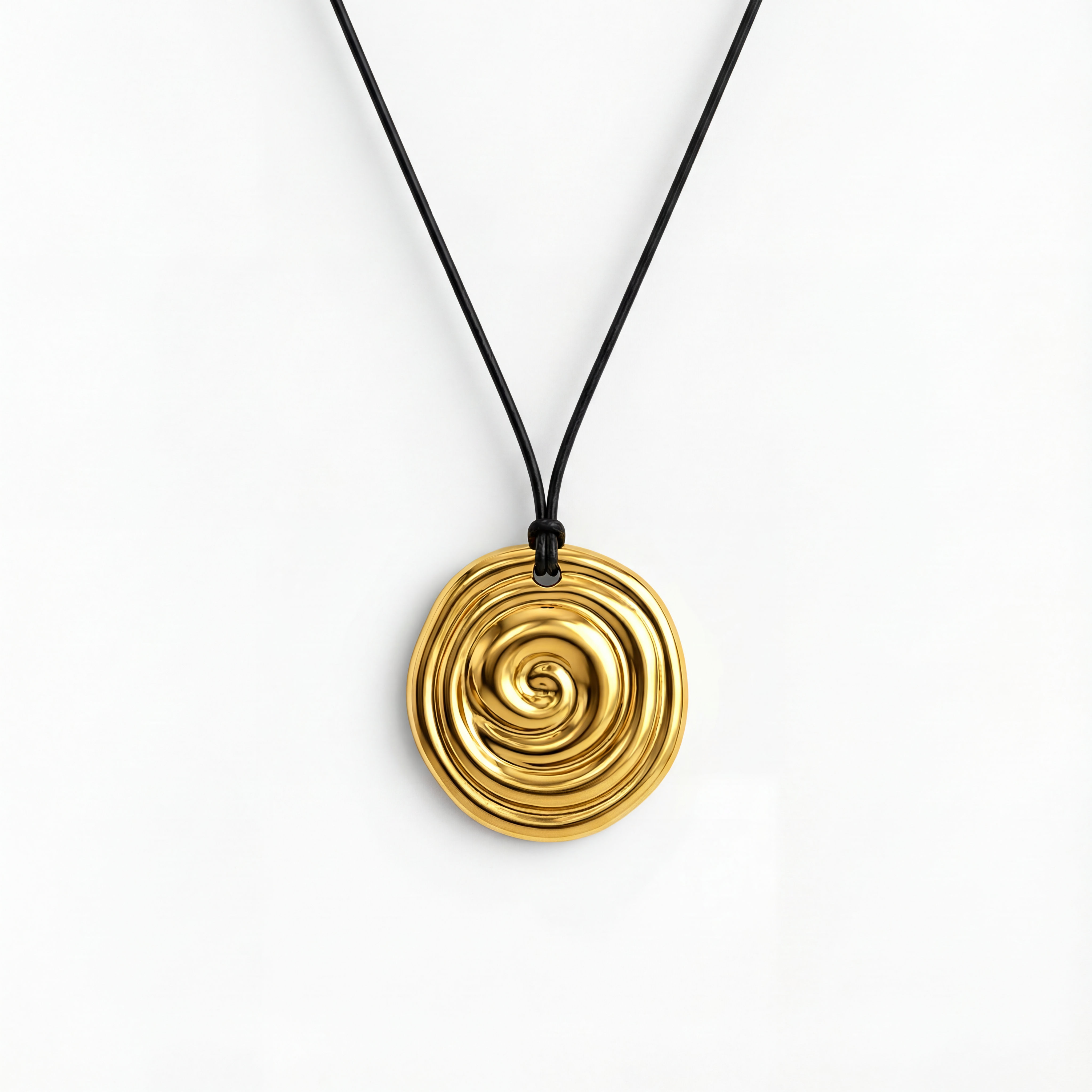 Spiral Halskette vergoldet