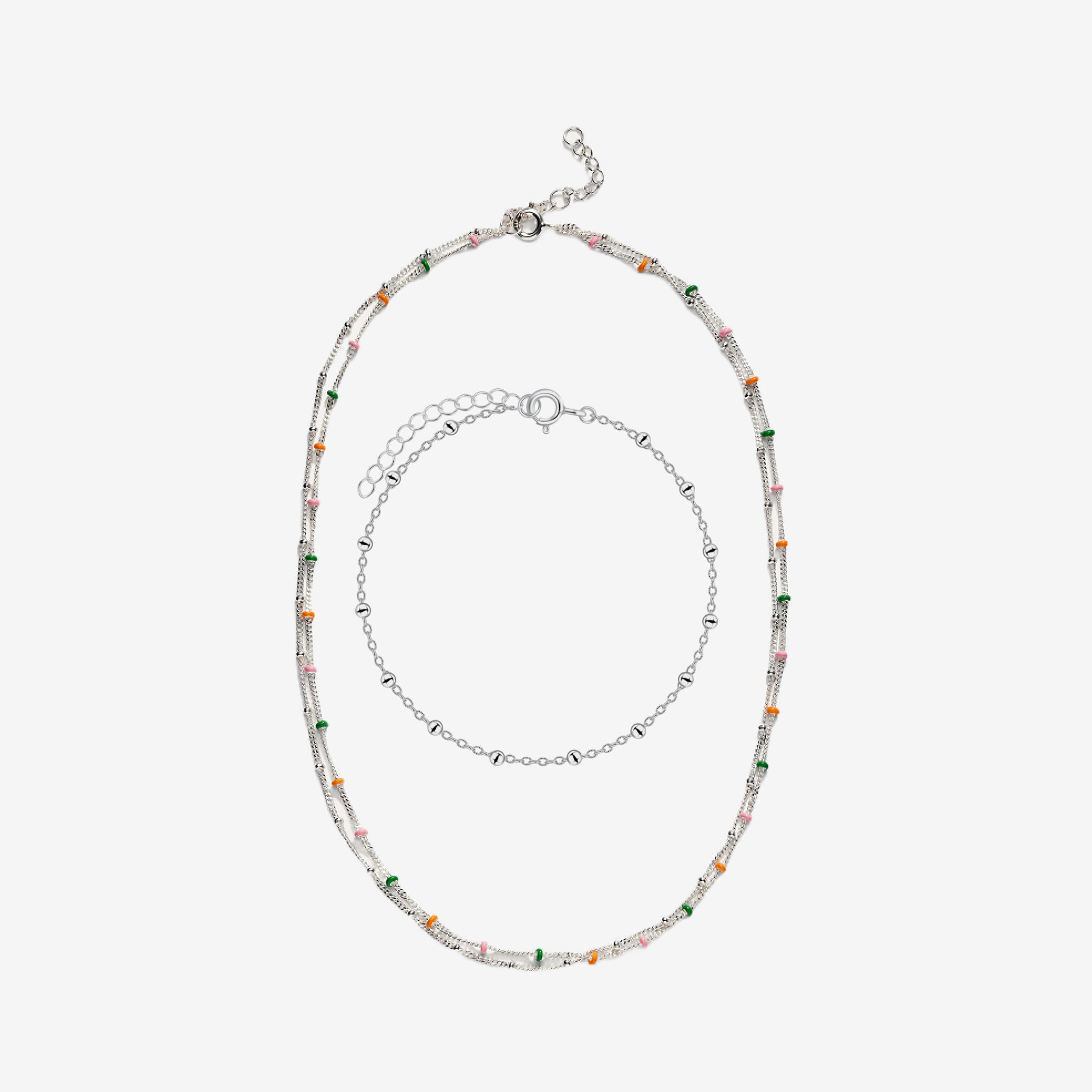 Dots Silber Set