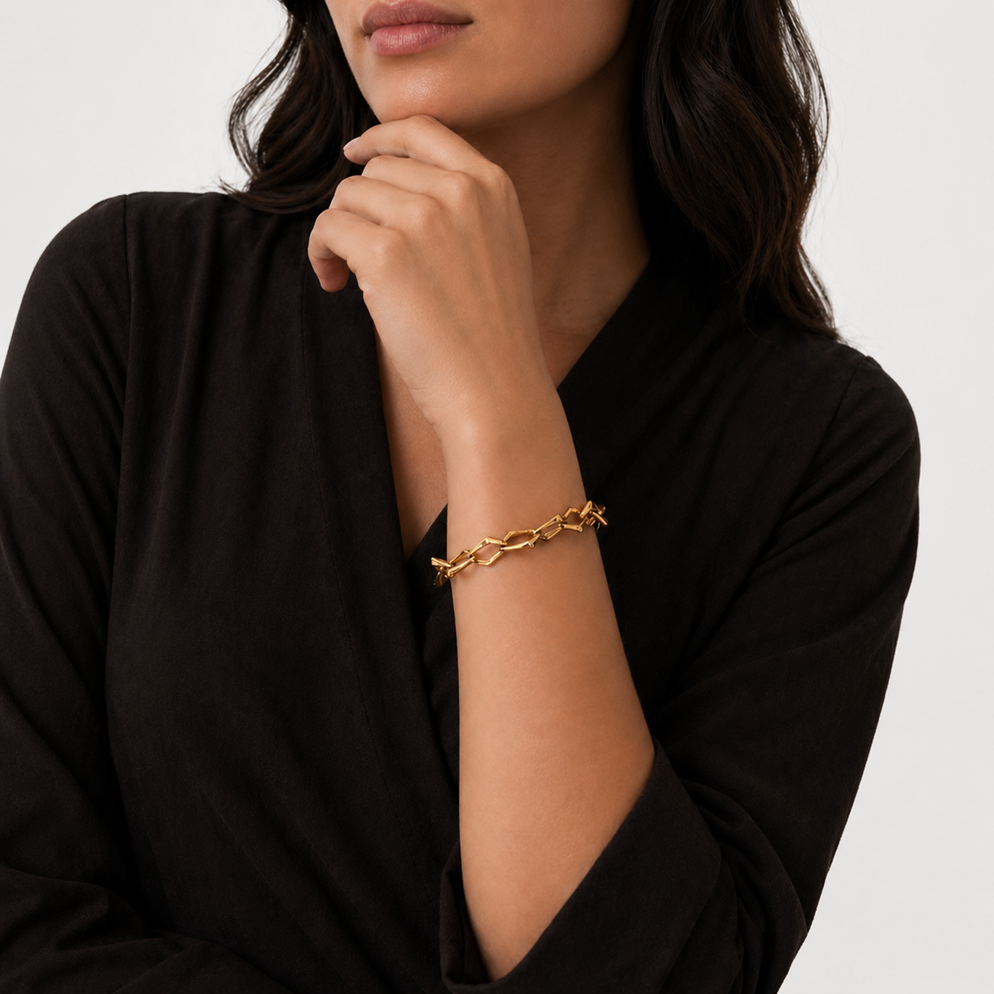 Chunky Armband vergoldet