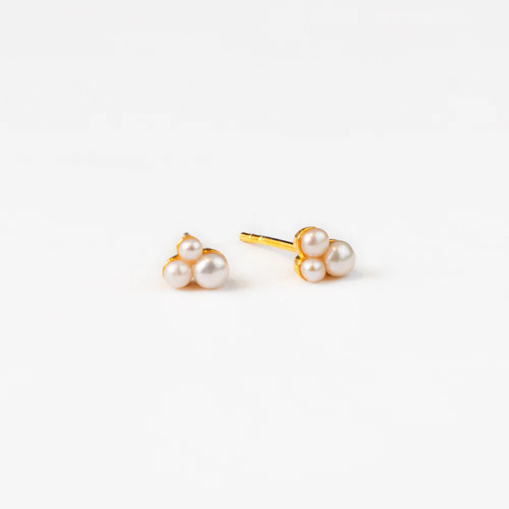 Creolen Perlen Set